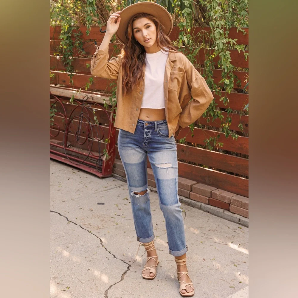 VERVET BY FLYING MONKEY SKEETER BOYFRIEND JEAN ❤️NEW COLLECTION IN STORES❤️ - Picture 1 of 4